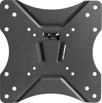 Schwaiger LWH14225 513 TV-Wandhalterung, (bis 46 Zoll, neigbar, schwenkbar, bis 25kg, bis 200x200mm, integriete Wasserwaage, schwarz)