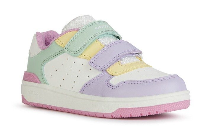 Geox J WASHIBA GIRL B Sneaker mit Geox Spezial Membran, Freizeitschuh, Halbschuh, Schnürschuh