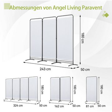 Angel Living Paravent Klappbar Raumteiler Freistehend Sichtschutzwand (3 St), Paravent 3 Teilig, 243(B) x 50(T) x 180(H)cm