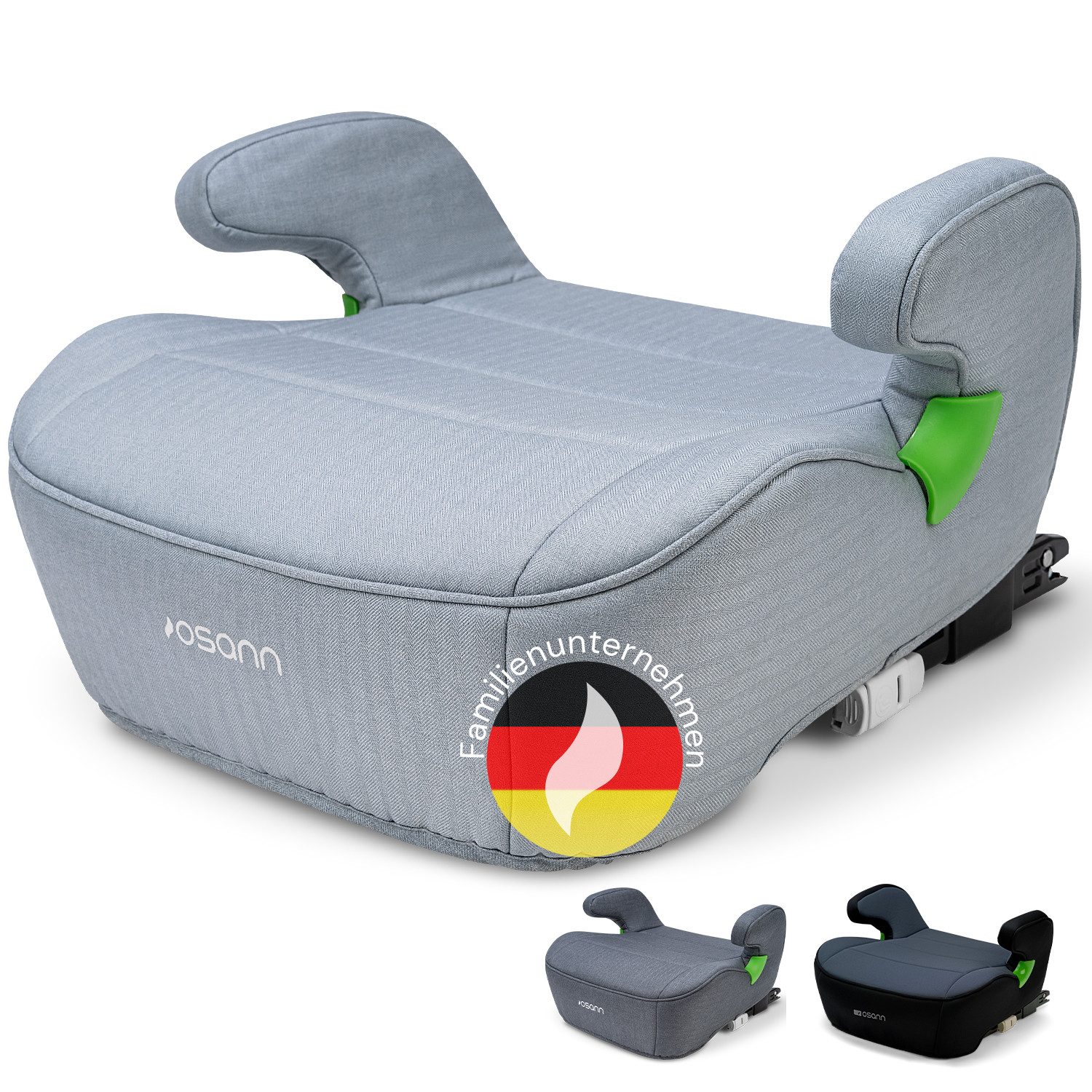 Osann Kindersitzerhöhung Junior Isofix i-Size, ab: 7 Jahren, bis: 12 Jahre, ab: 126 cm, bis: 150 cm, Sitzerhöhung Auto Kinder mit Isofix ab 126cm, Sitzschale, Booster
