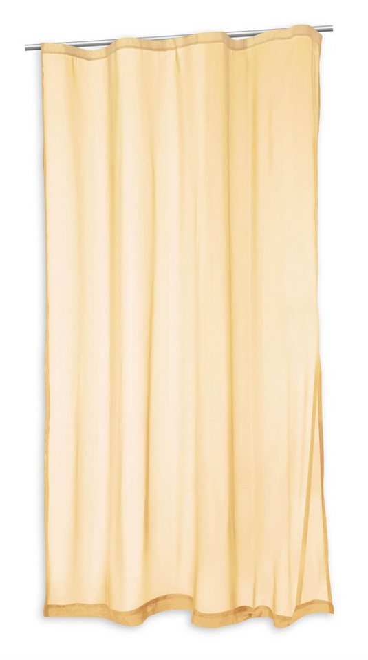 Gardine Voile Vorhang mit Kräuselband Gardine Sheer in transparent ca.  140x24, Haus und Deko, Kräuselband (1 St), transparent, Polyester