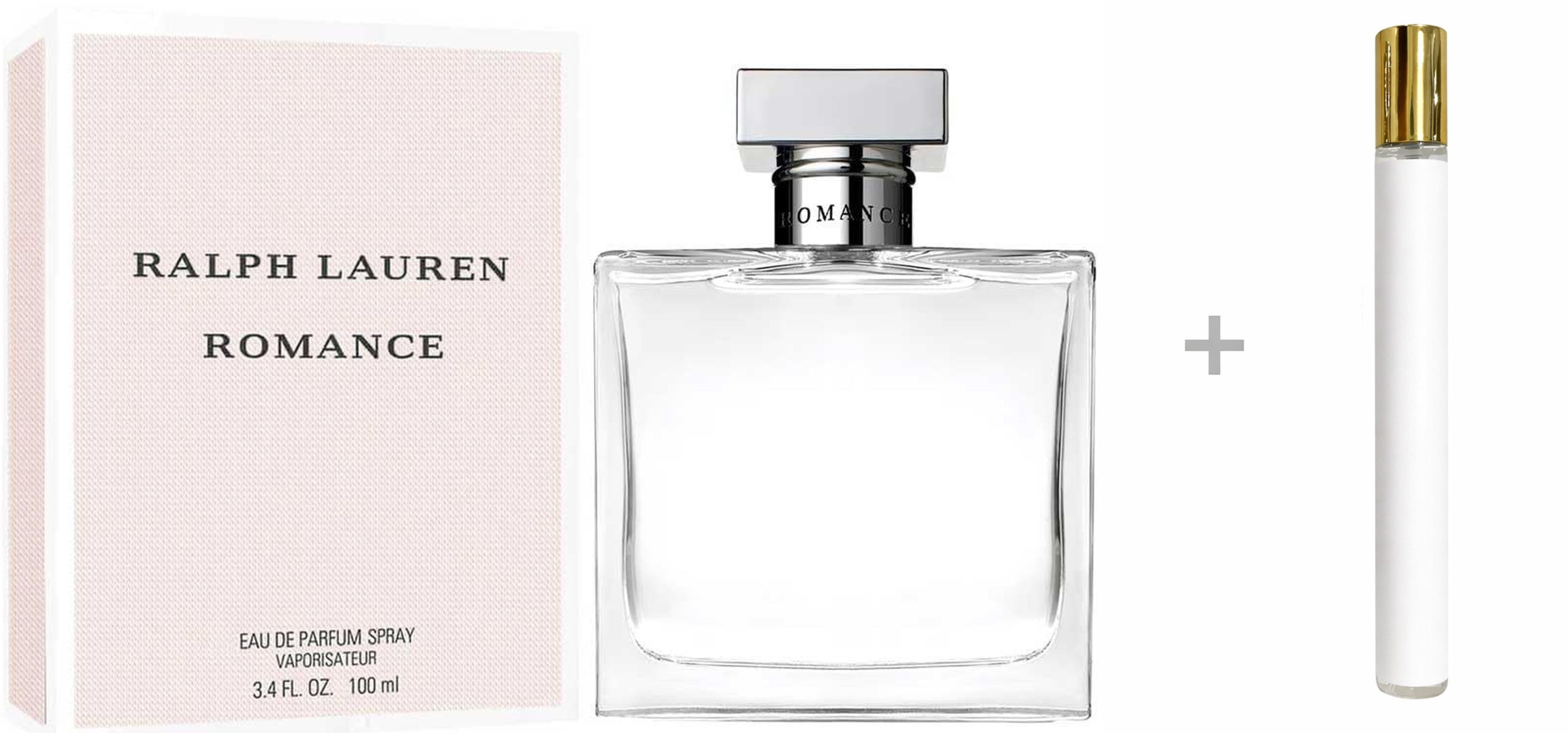 Ralph Lauren Duft-Set Ralph Lauren Romance Eau de Parfum (EDP) Damen Spray mit Reiseduft, Damenparfüm, Glasflakon, Damenduft