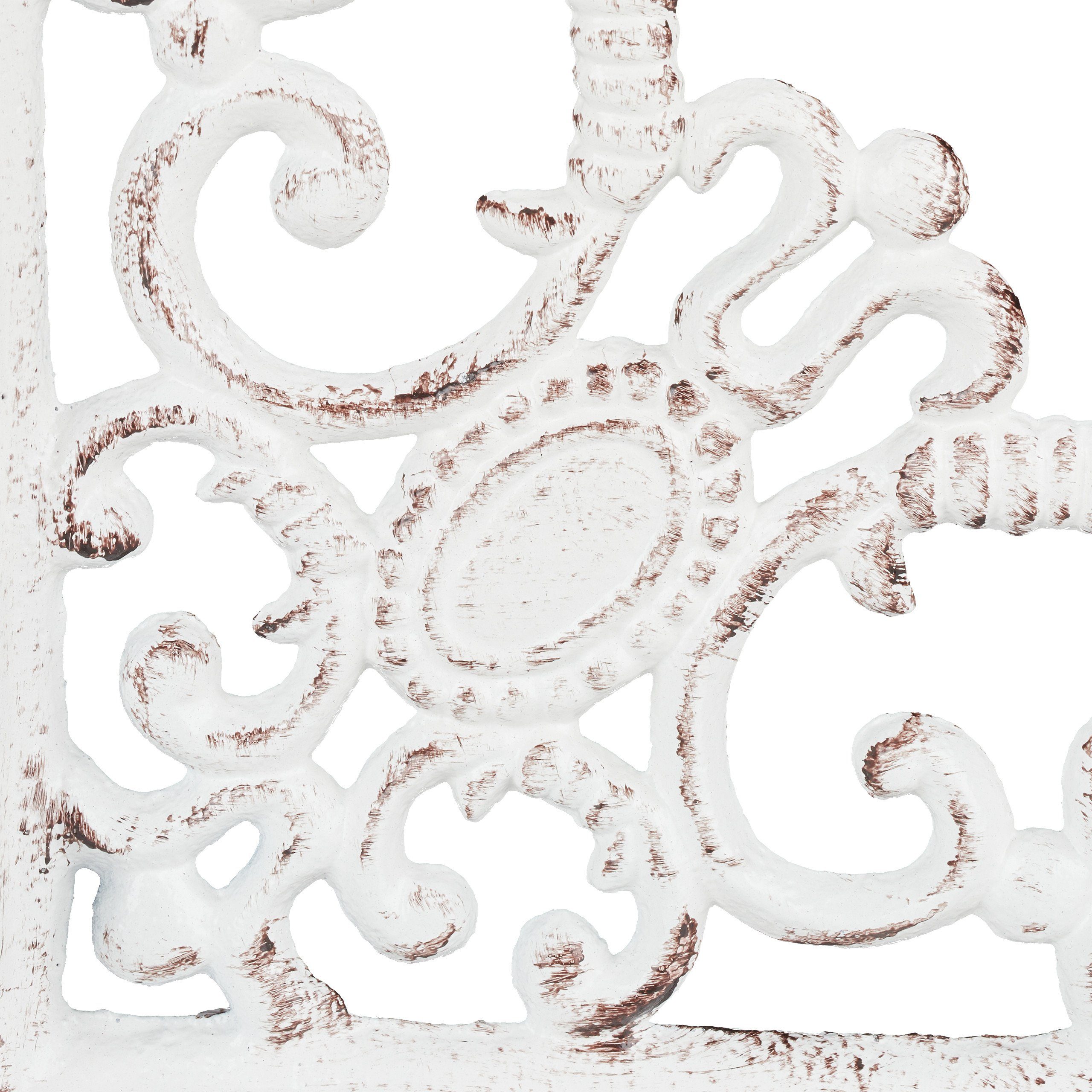 relaxdays Wandregalhalter 2er Set Regalwinkel antik, weiß