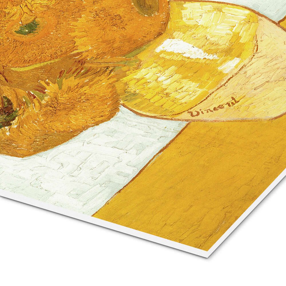Posterlounge Wandbild Zwölf Sonnenblumen in einer Vase, Vincent van Gogh, erhältlich als Poster, Leinwandbild, Wandsticker oder Acrylglasbild