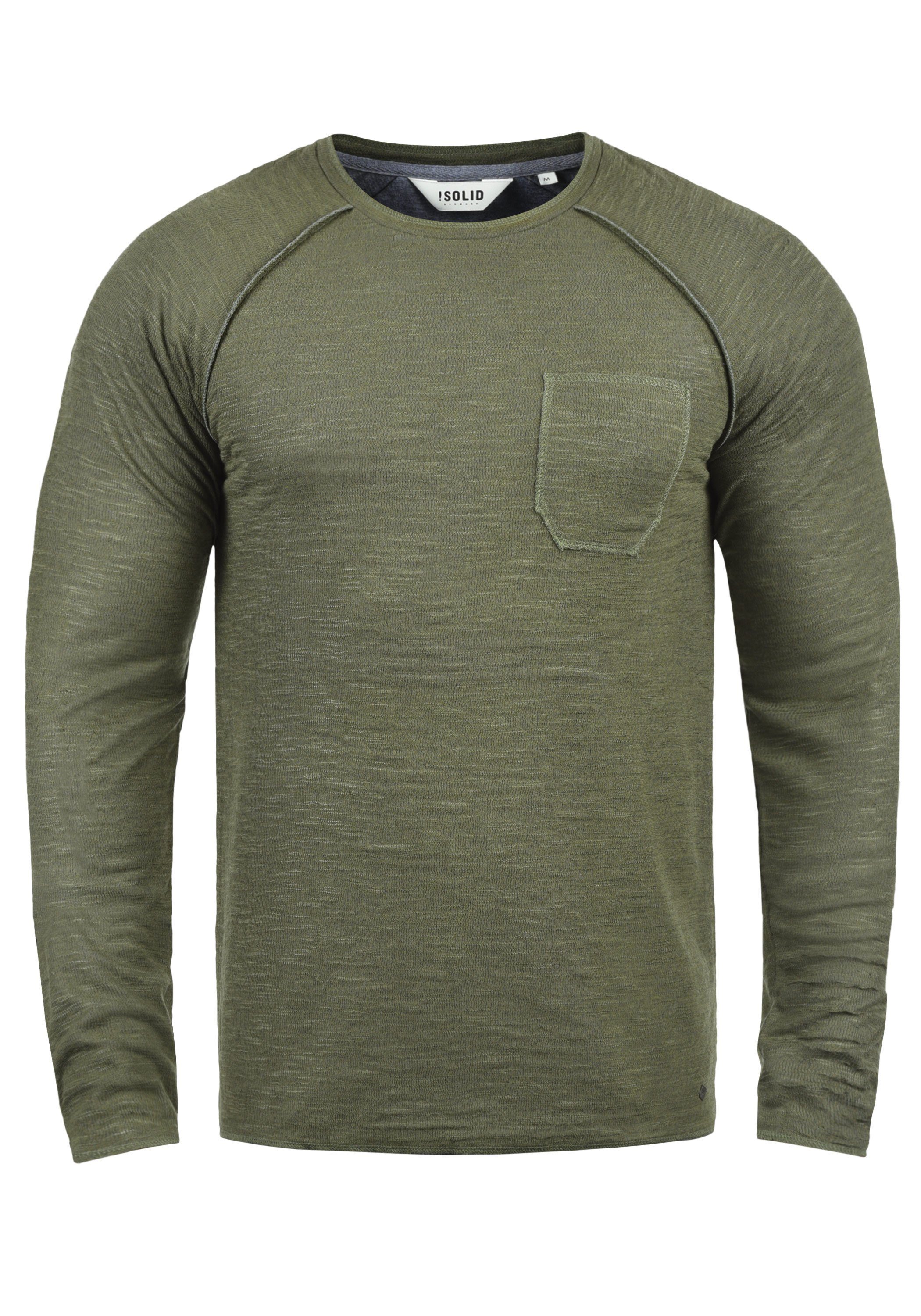 !Solid Sweatshirt SDDon Sweatpullover mit Brusttasche Dusty Oliv (3784)