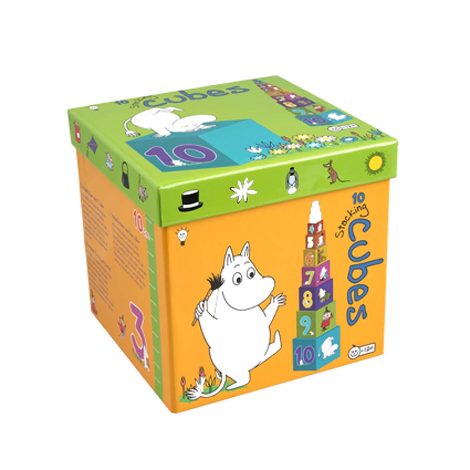 Barbo Toys Lernspielzeug Barbo Toys Stapelset Mumin 10 Stapelwürfel Lernspielzeug