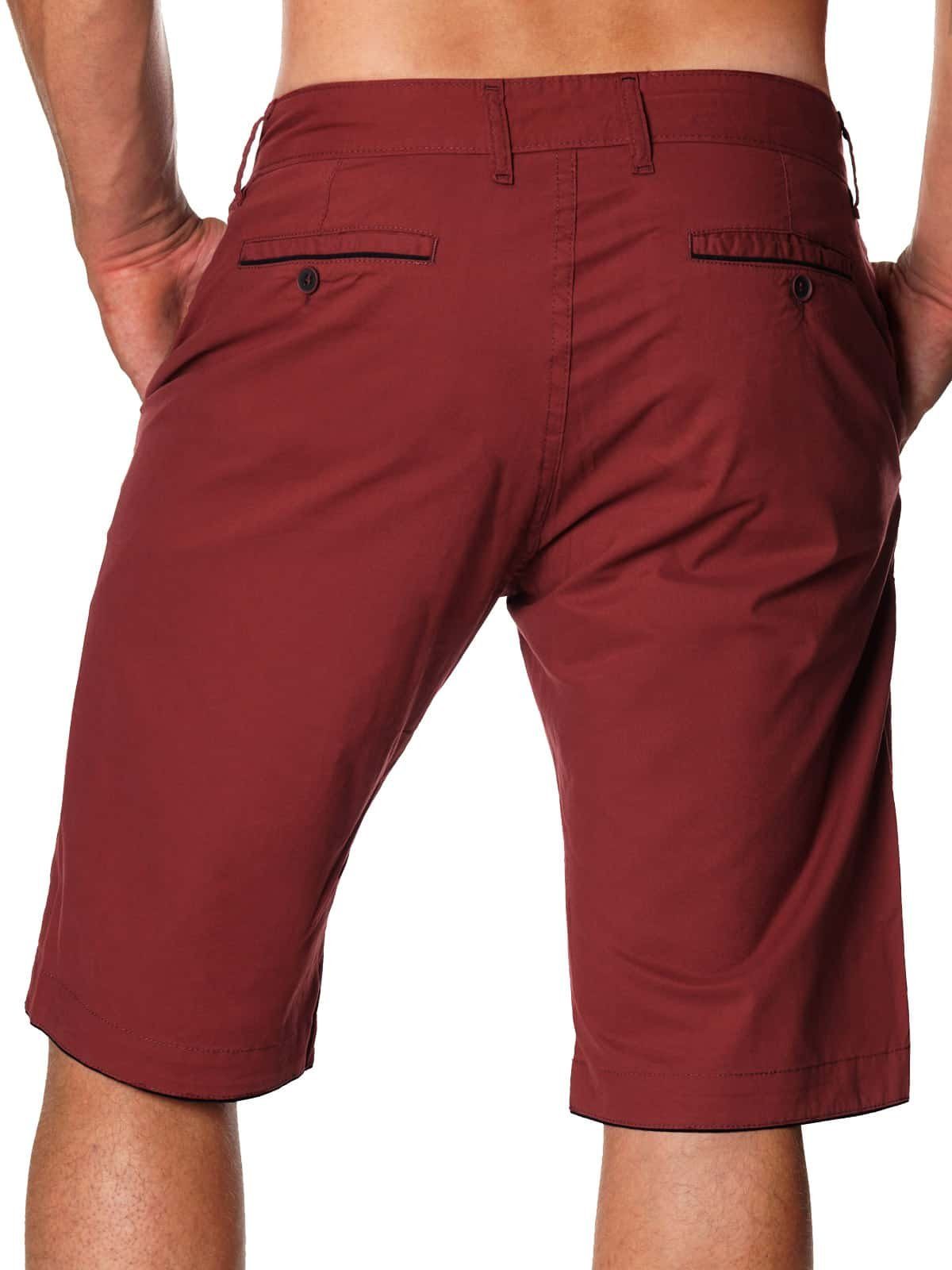 Stanley Jeans Chinoshorts Herren Chino Shorts in Bordo 22744 (1-tlg) 5-Pock günstig online kaufen