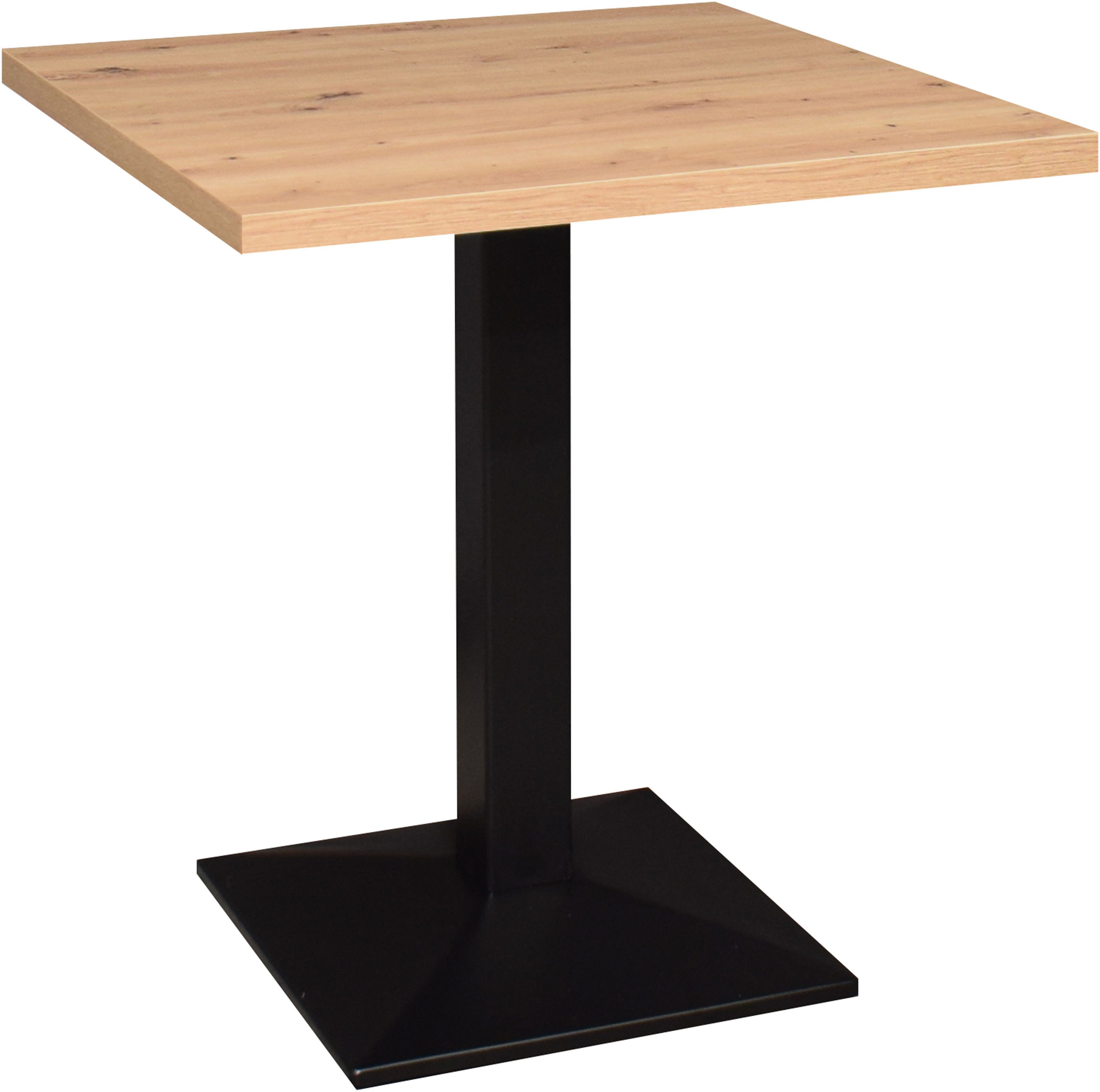 Mäusbacher Bistrotisch Big Bistro Metall, Quadrat-Säulengestell, eckige Platte BHT 70x75x70 cm