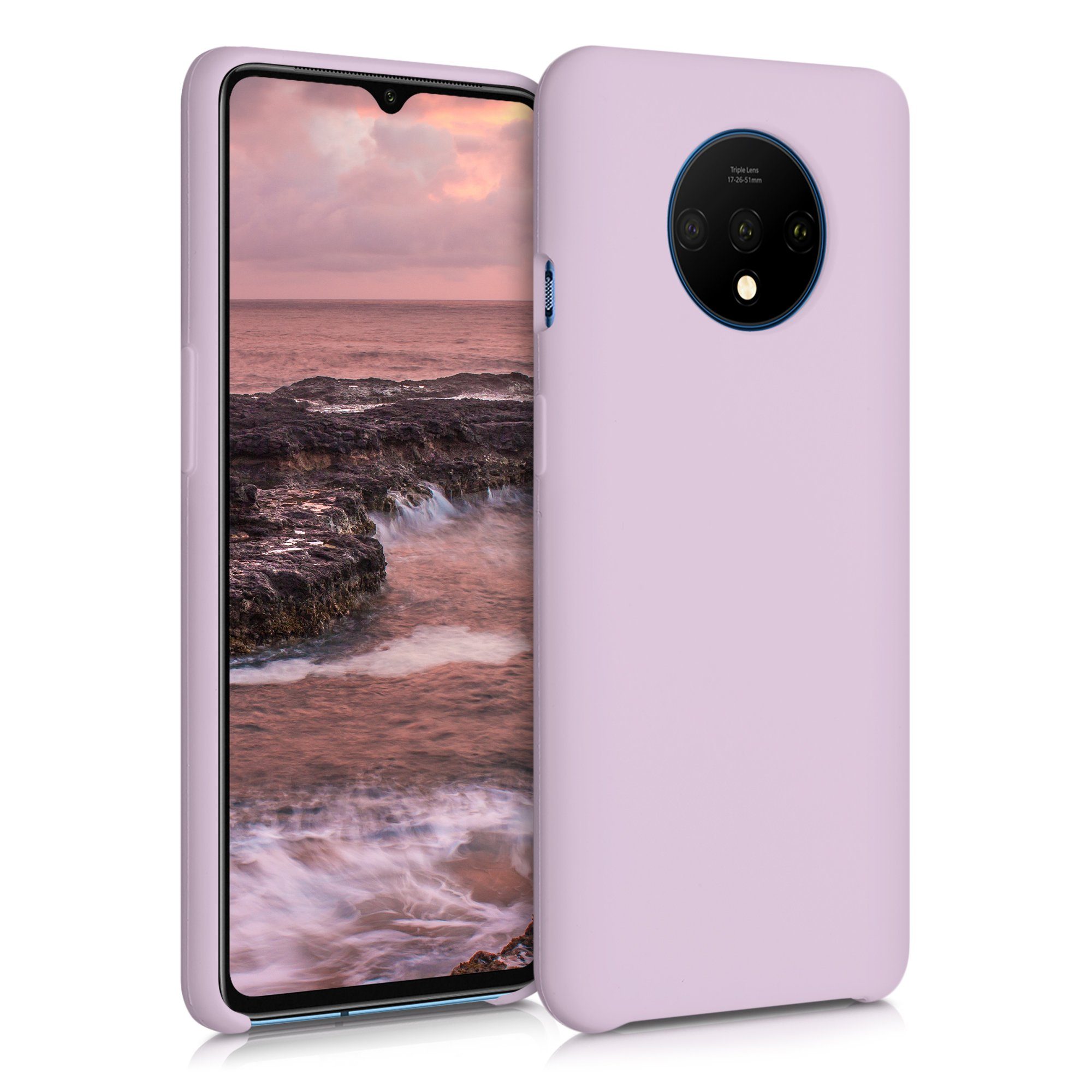 kwmobile Handyhülle Handyhülle für OnePlus 7T Hülle, Weiches Handy Silikon Case - Schutzhülle Cover