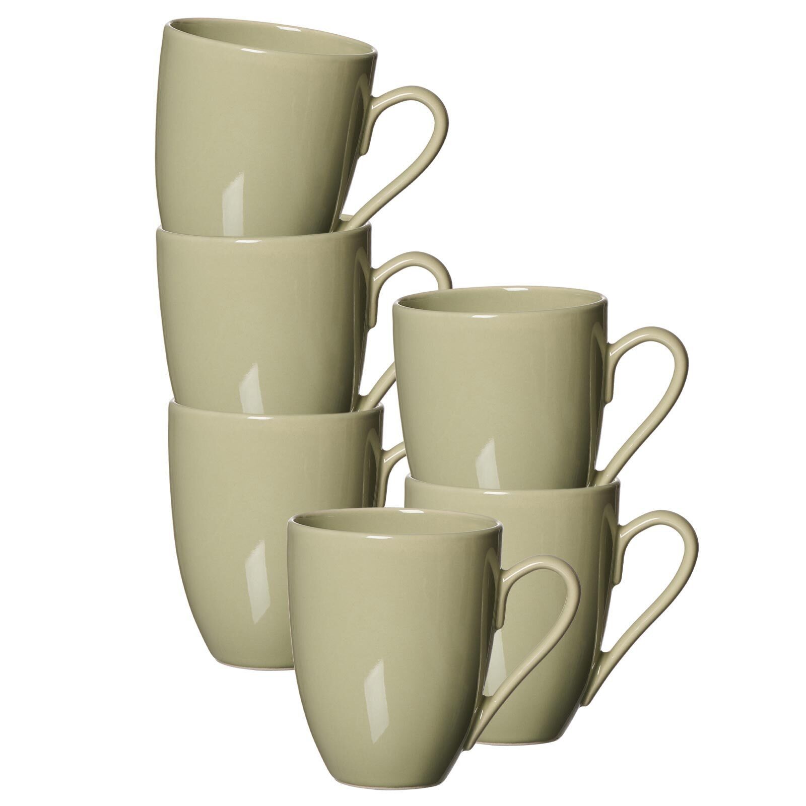 Ritzenhoff & Breker Becher Cecina Kaffeebecher 320 ml 6er Set, Steinzeug