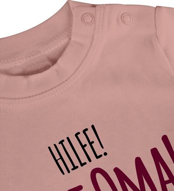 Shirtracer T-Shirt Hilfe Holt Oma - Geschenk Geburt Omi Sprüche Baby
