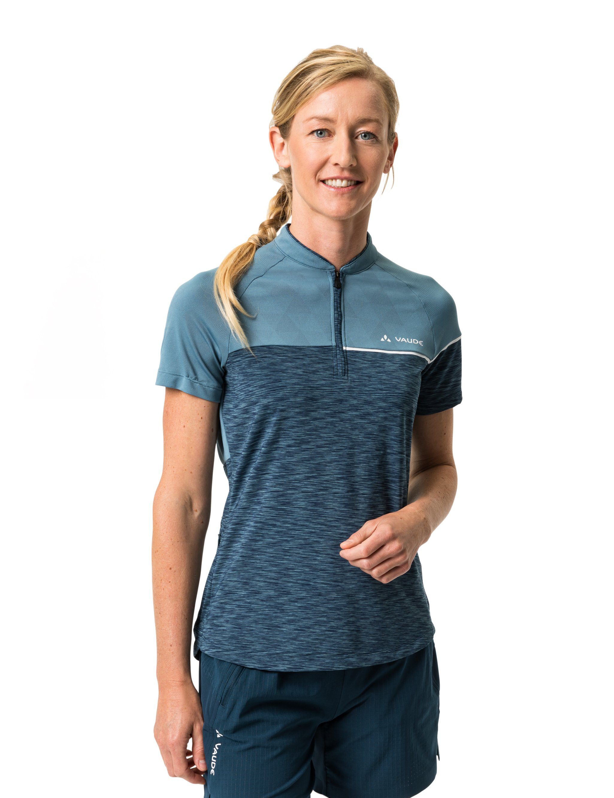 Shirt Knopf Grüner (1-tlg) VAUDE blue gray Women's Altissimo T-Shirt