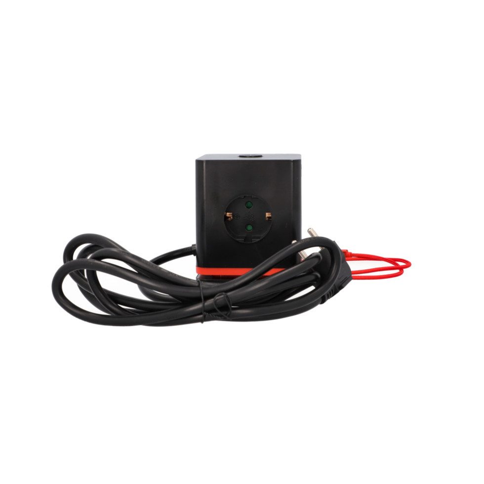 UNITEC Steckdose Unitec Steckdosenwürfel mit Schalter 3-fach inkl., USB-Anschluss Würfelform