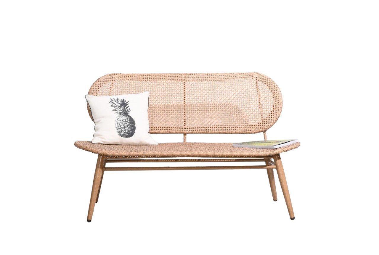 Vintagehaus Gartenbank Rattanbank Sitzbank Cabana Bistro günstig online kaufen
