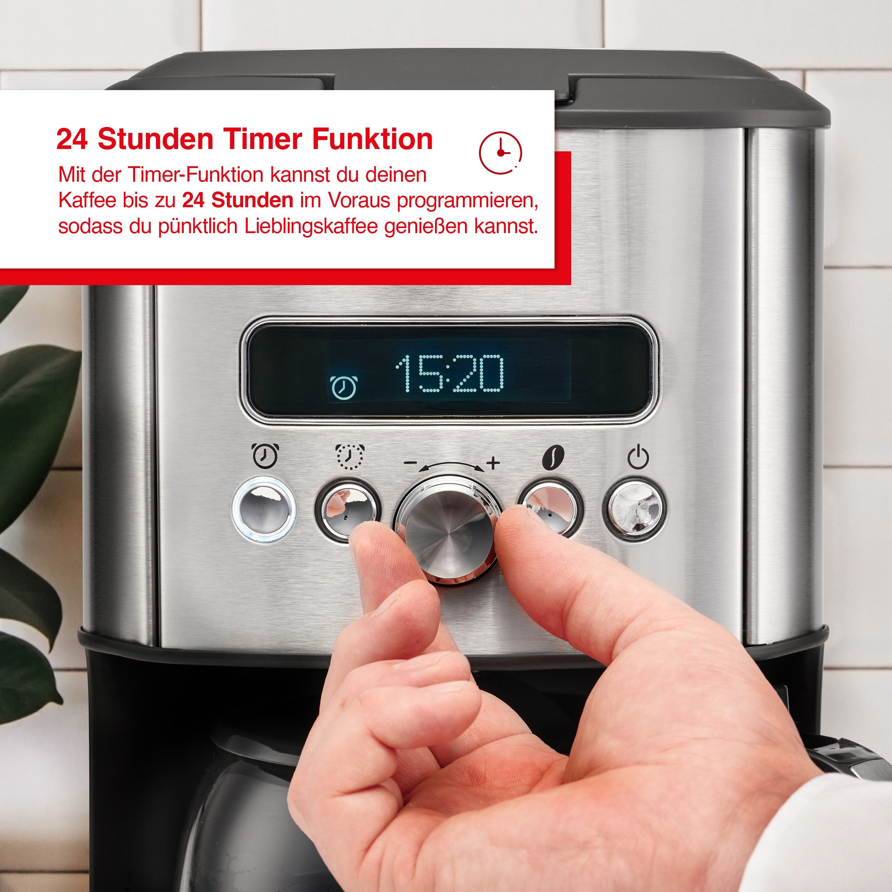 SOLIS OF SWITZERLAND Filterkaffeemaschine Aroma Brewer (Typ 1021), 1,8l Kaffeekanne, Papierfilter, mit Warmhaltefunktion