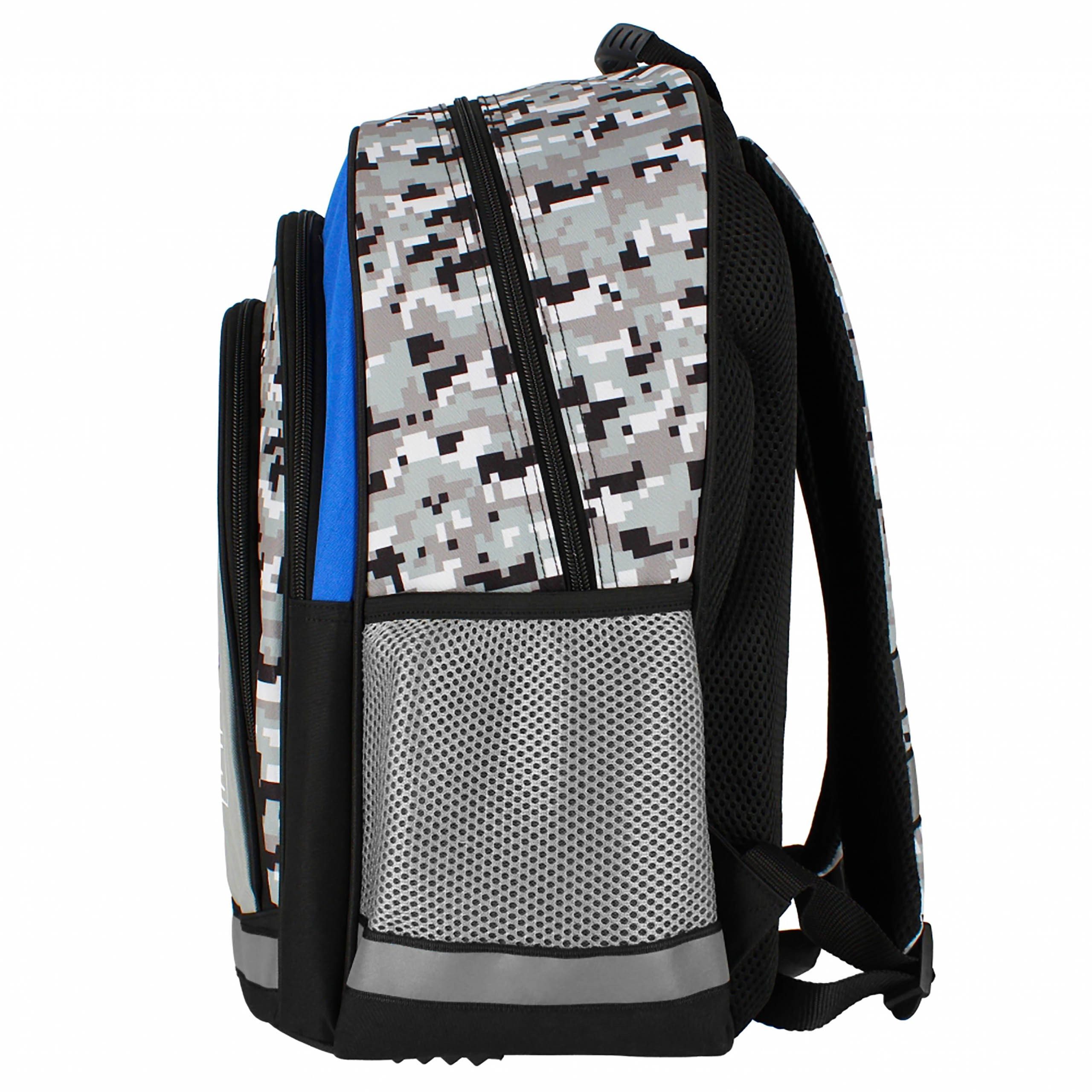 Sarcia.eu Schulrucksack Grauer Pixel Schulrucksack für Jungen, geräumig 40x29x20cm, gepolstert – Bild 4 von 5