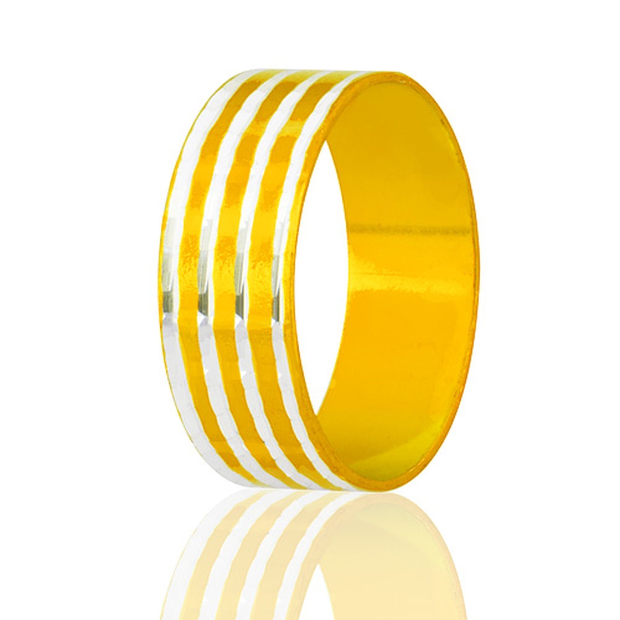 Taffstyle Fingerring Band Ring Aluminium Tribal Cut Farbig Damen Herren, Ring Aluminium mit Tribal Cut Ehering Herrenring Damenring Partnerring Gold