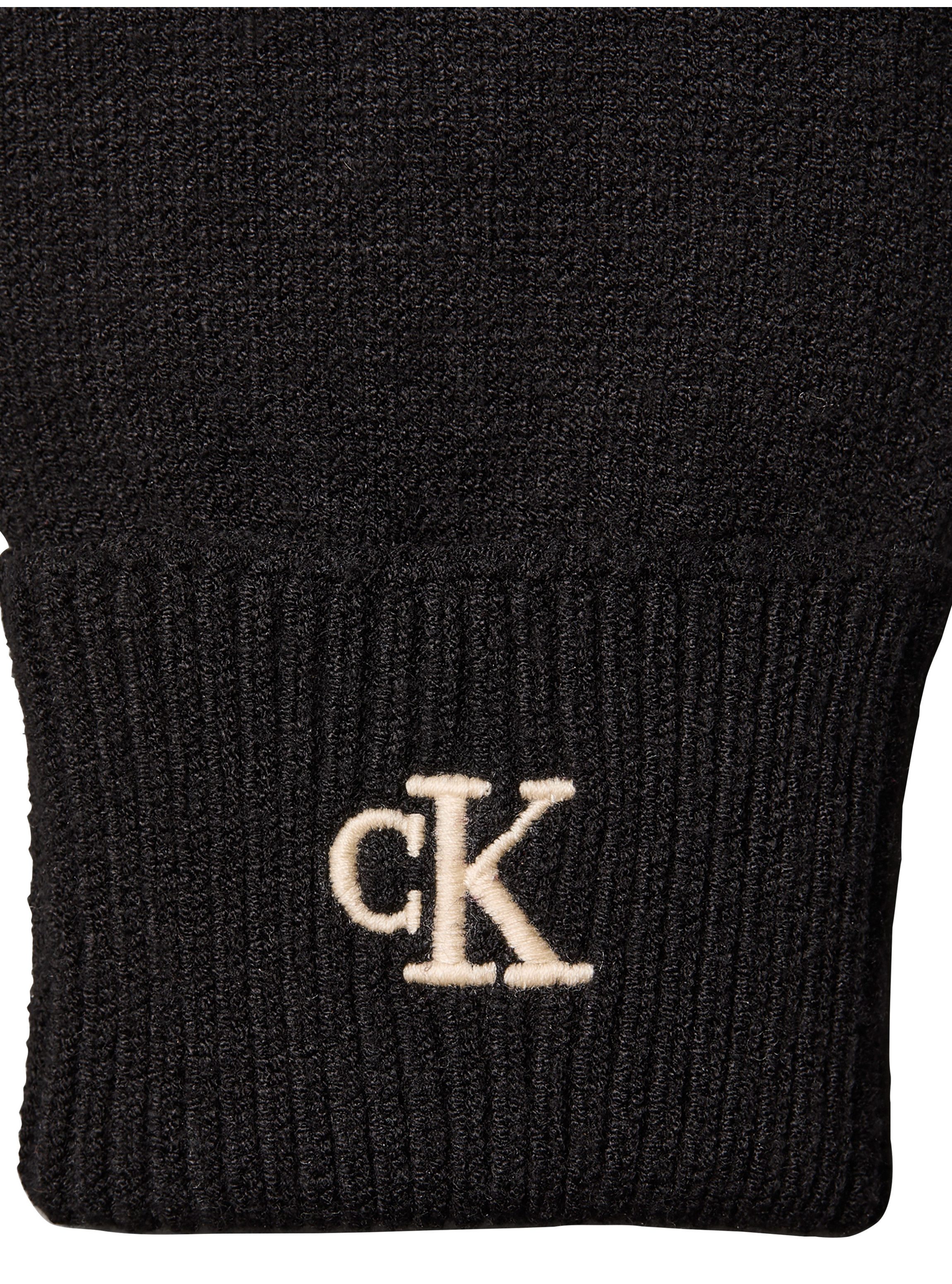 Calvin Klein Strickhandschuhe CK FINE RIB GLOVES Fingerhandschuhe
