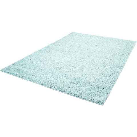 Hochflor-Teppich Pastell Shaggy300, Carpet City, rechteckig, Höhe: 30 mm, Shaggy Hochflor Teppich, Uni Farben, Weich