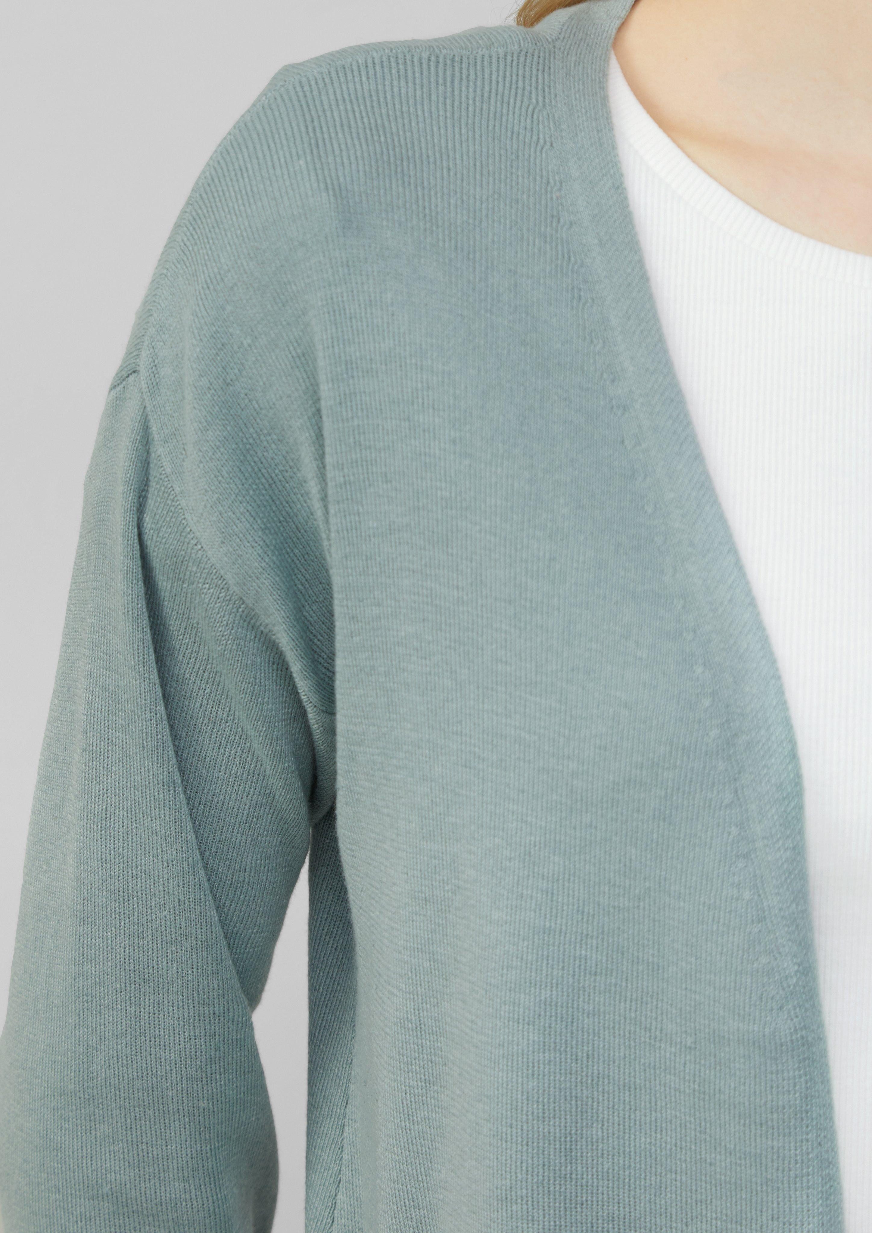 QS Funktionsjacke Strickjacke mit überschnittener Schulter günstig online kaufen