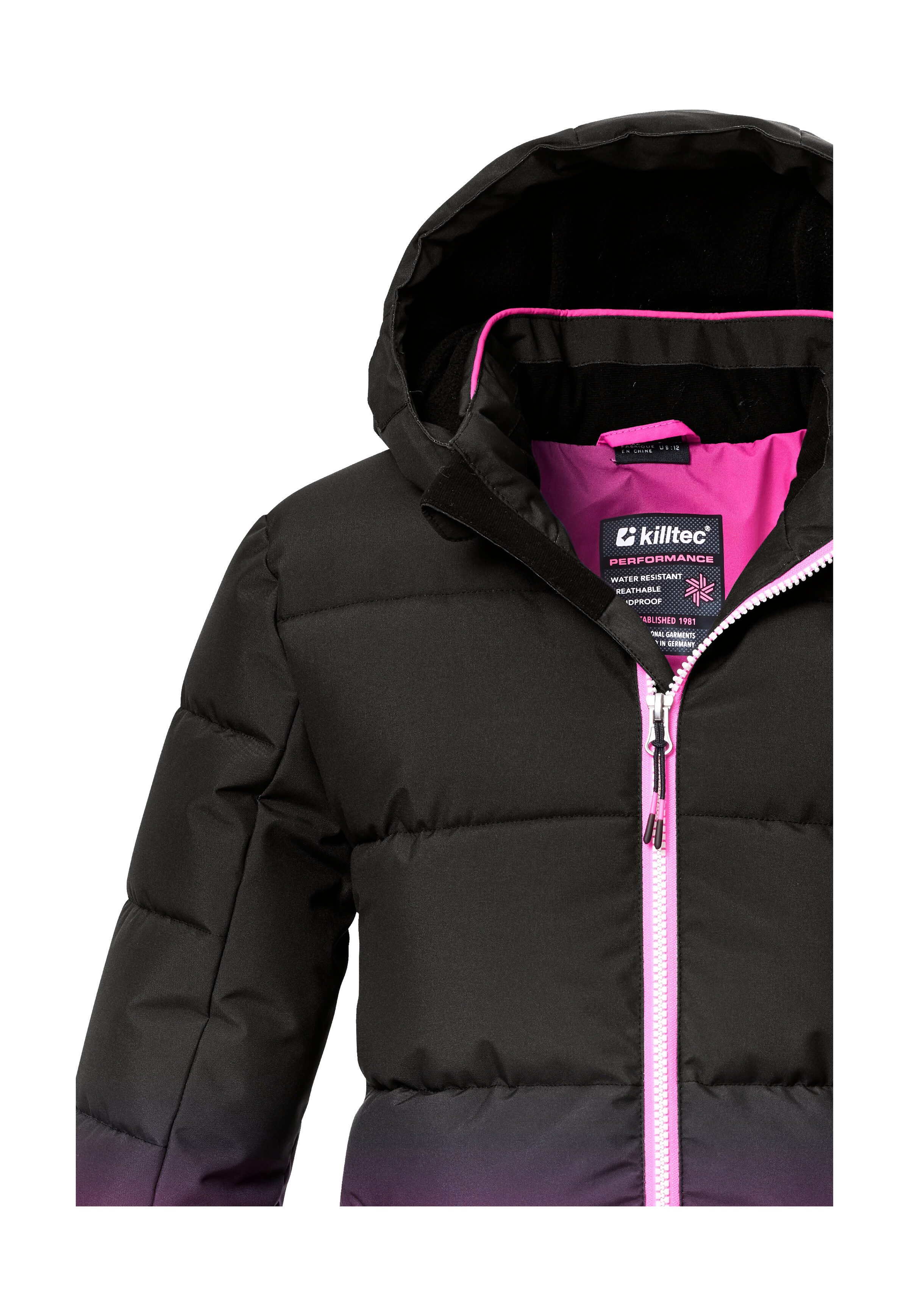 Killtec Skijacke KSW 330 GRLS SKI QLTD JCKT Wasserabweisende Winterjacke, atmungsaktiv, verstellbare Kapuze