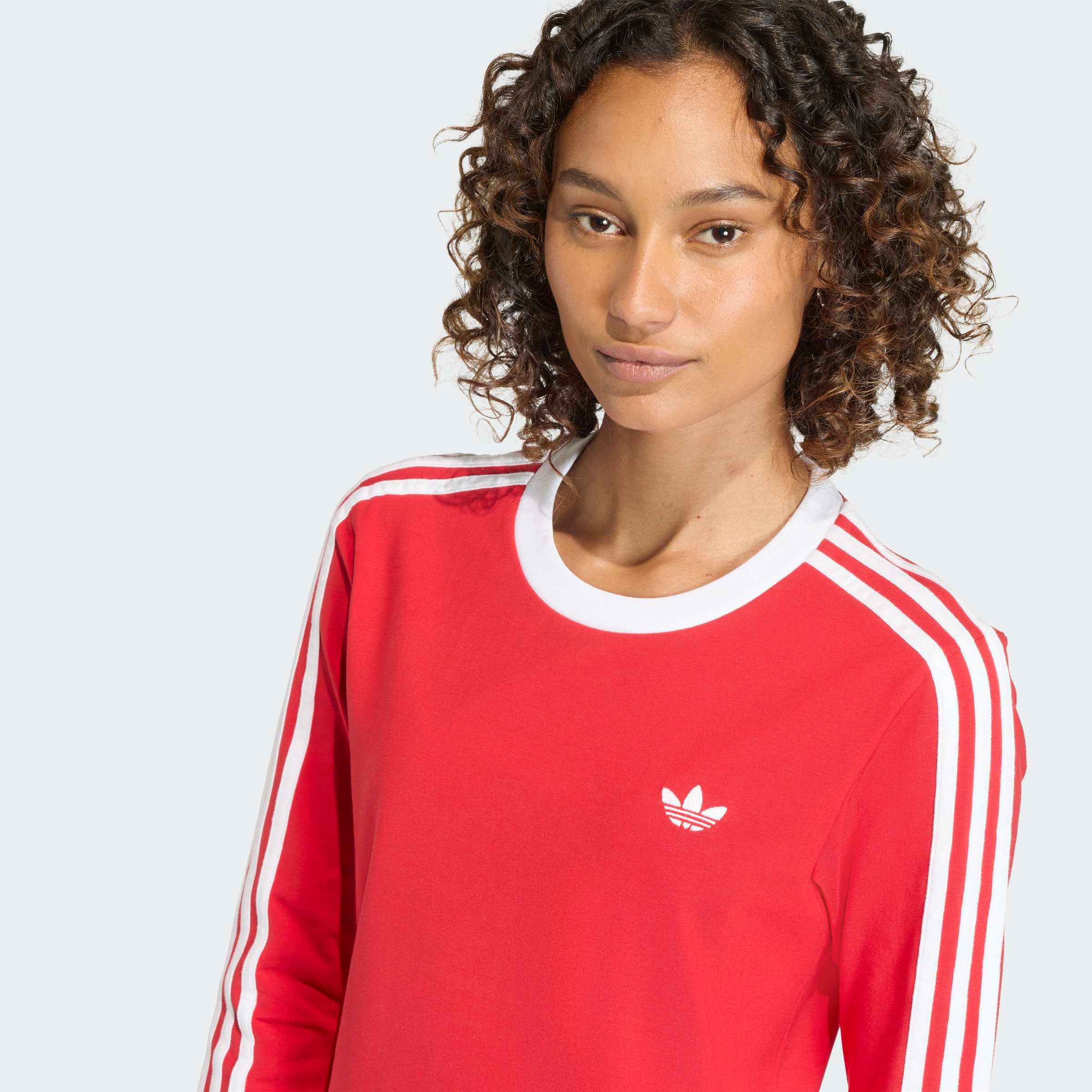adidas Originals Langarmshirt 3-STREIFEN LANGÄRMLIGES, SCHMAL GESCHNITTEN