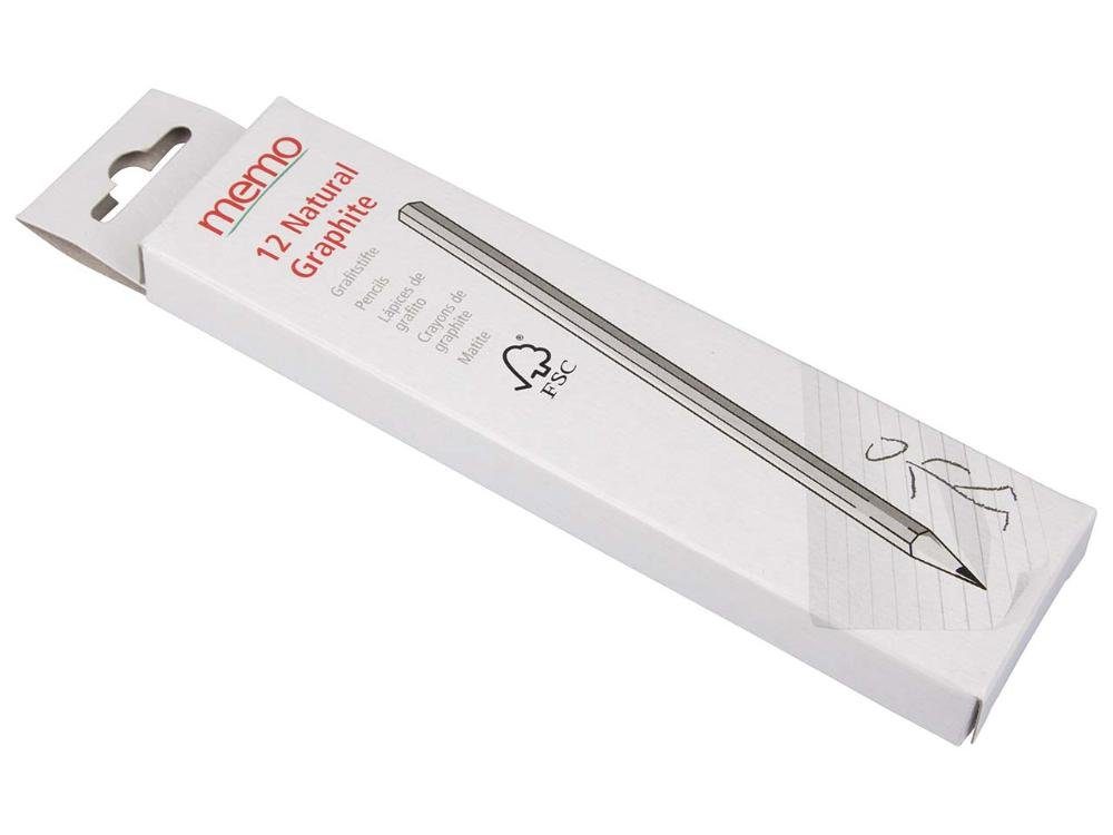 Graphite' 'Natural FSC-zertifiziert, memo Bleistift memo (12-tlg) Bleistift