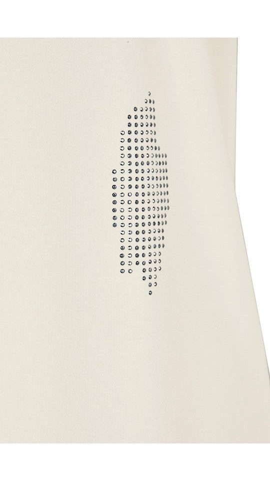 Faber Kurzarmshirt 1/2-Arm Shirt mit Steinchen