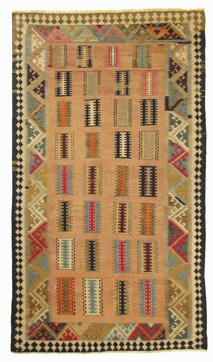 Orientteppich Kelim Fars Old Style 149x256 Handgewebter Orientteppich, Nain Trading, rechteckig, Höhe: 4 mm