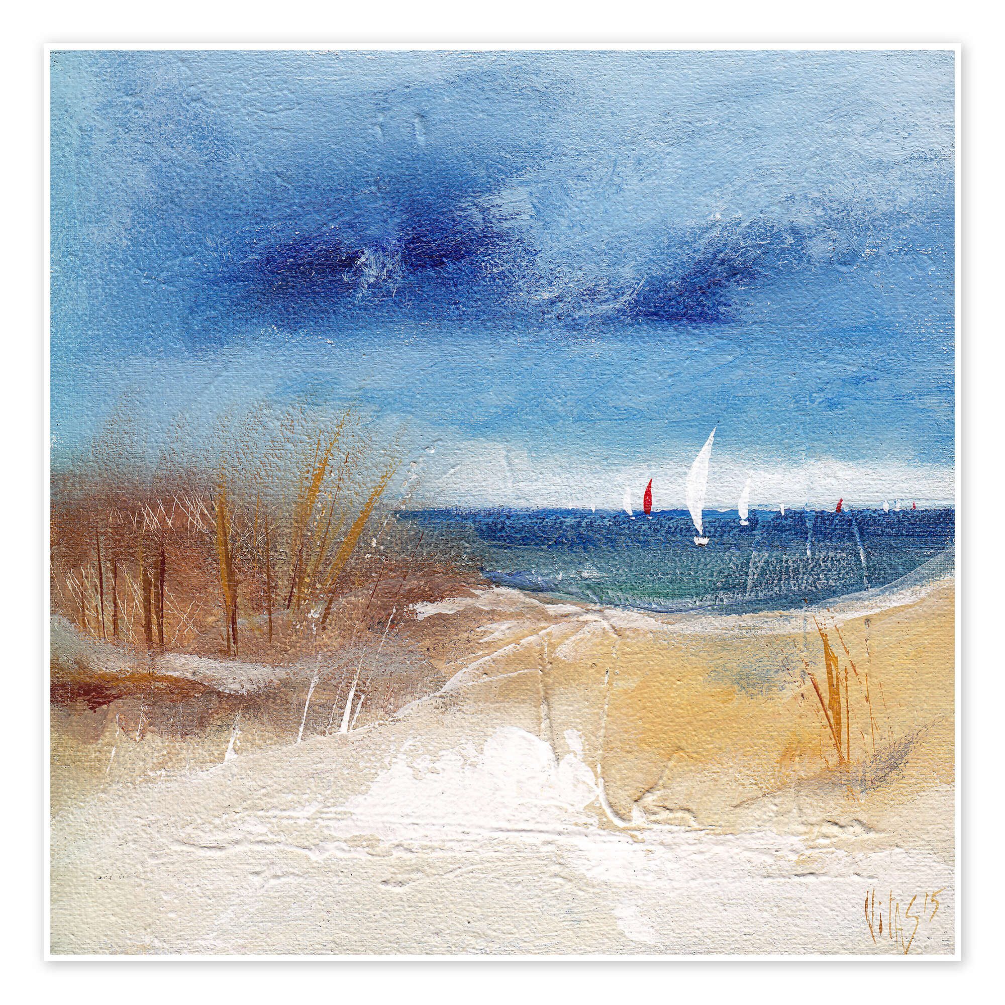 Posterlounge Wandbild Segeln, Vittorio Vitale, erhältlich als Poster, Leinwandbild, Wandsticker oder Acrylglasbild