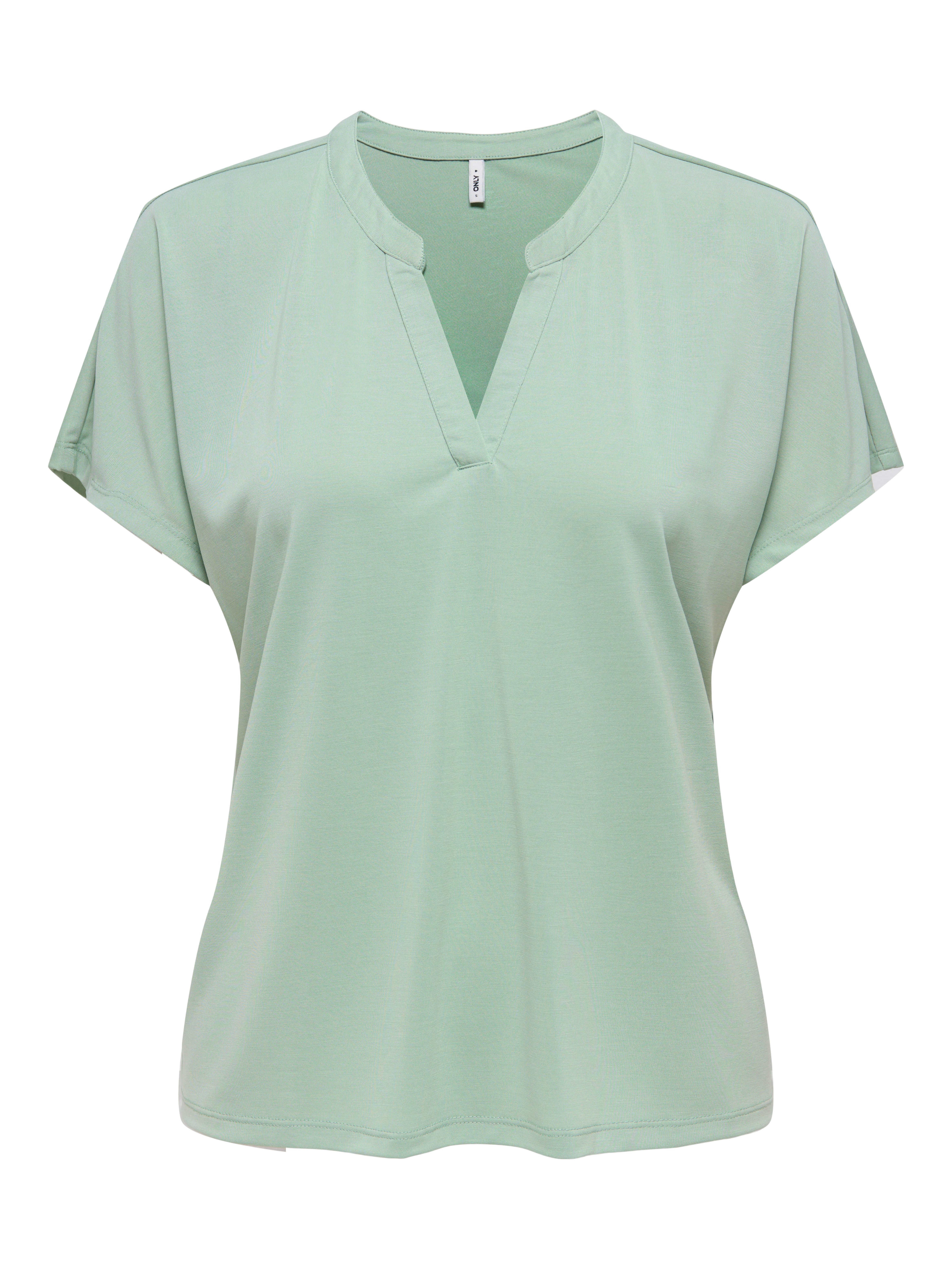 ONLY Kurzarmshirt ONLFREE LIFE S/S SPLIT TOP JRS Materialmix, regular fit günstig online kaufen