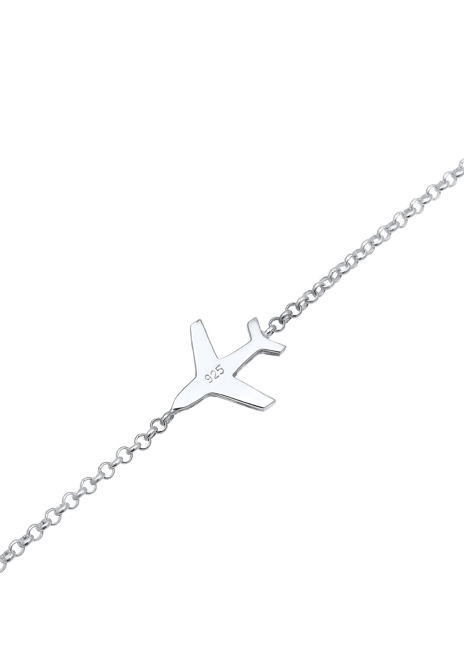 Elli Armband Flugzeug Reise 925 Silber (kein Set, 1-tlg), Flugzeug