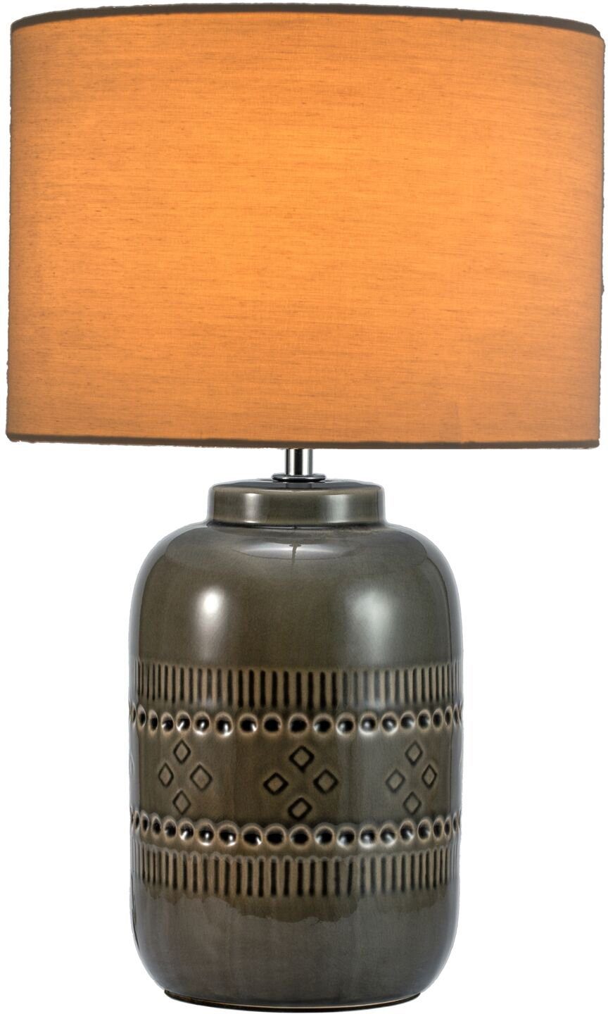Timbers Tischleuchte »Billings«, Modern American Living, Tischlampe mit Textilschirm, Keramikfuß-HomeTrends