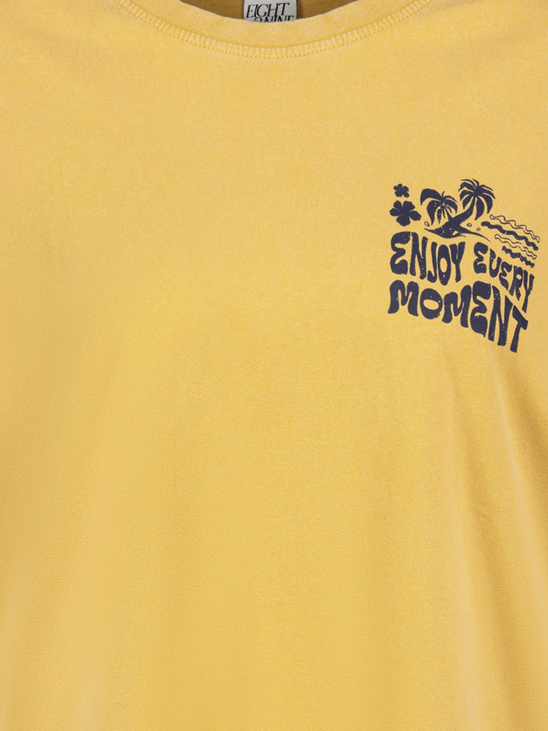 Eight2Nine T-Shirt Minimalistischer Sommerlook Großer Rückenprint Locker (1-tlg) D12048M02700B_T-shirts