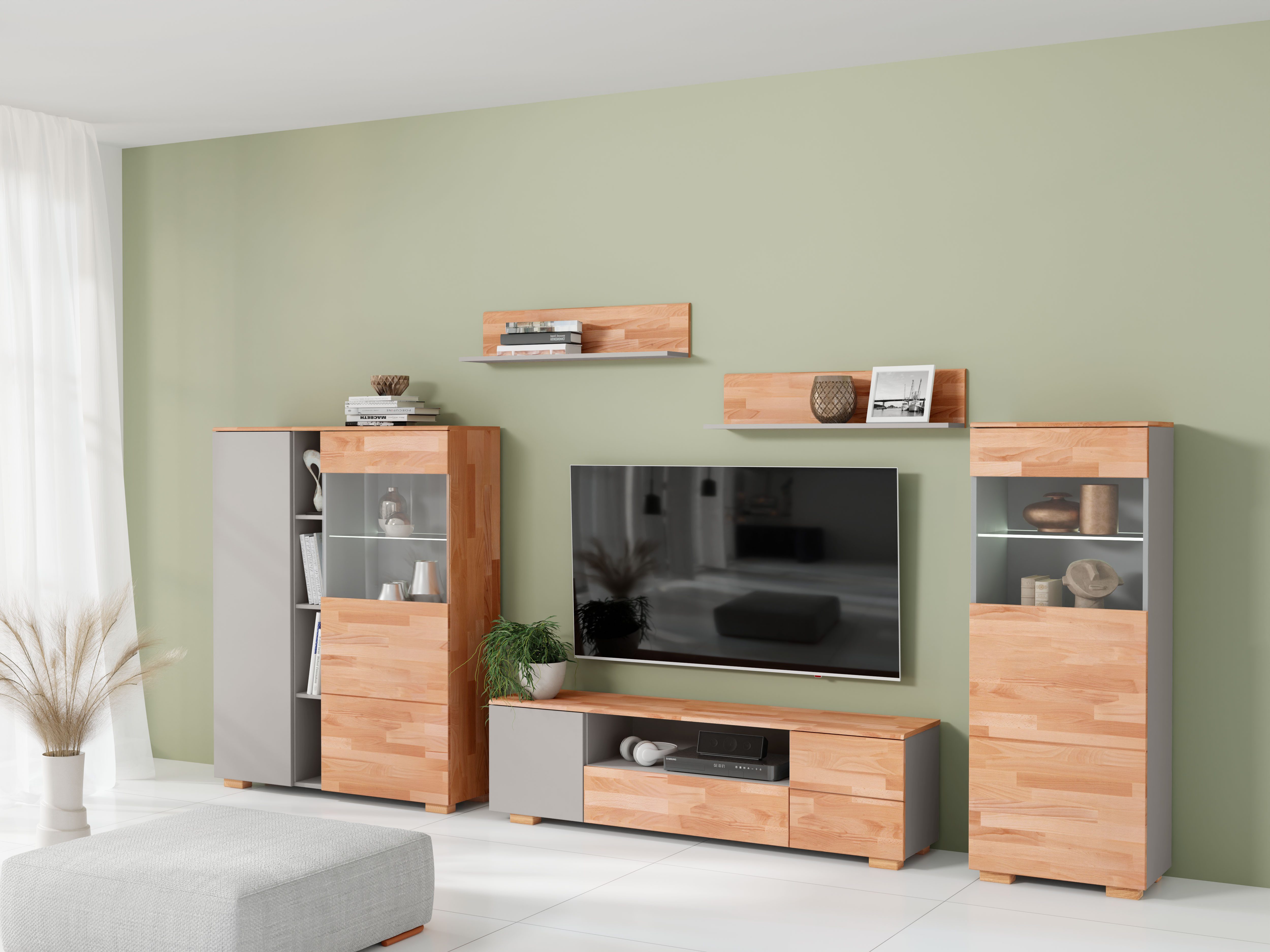 OTTO home Wohnwand, (5-St), schöne moderne Optik