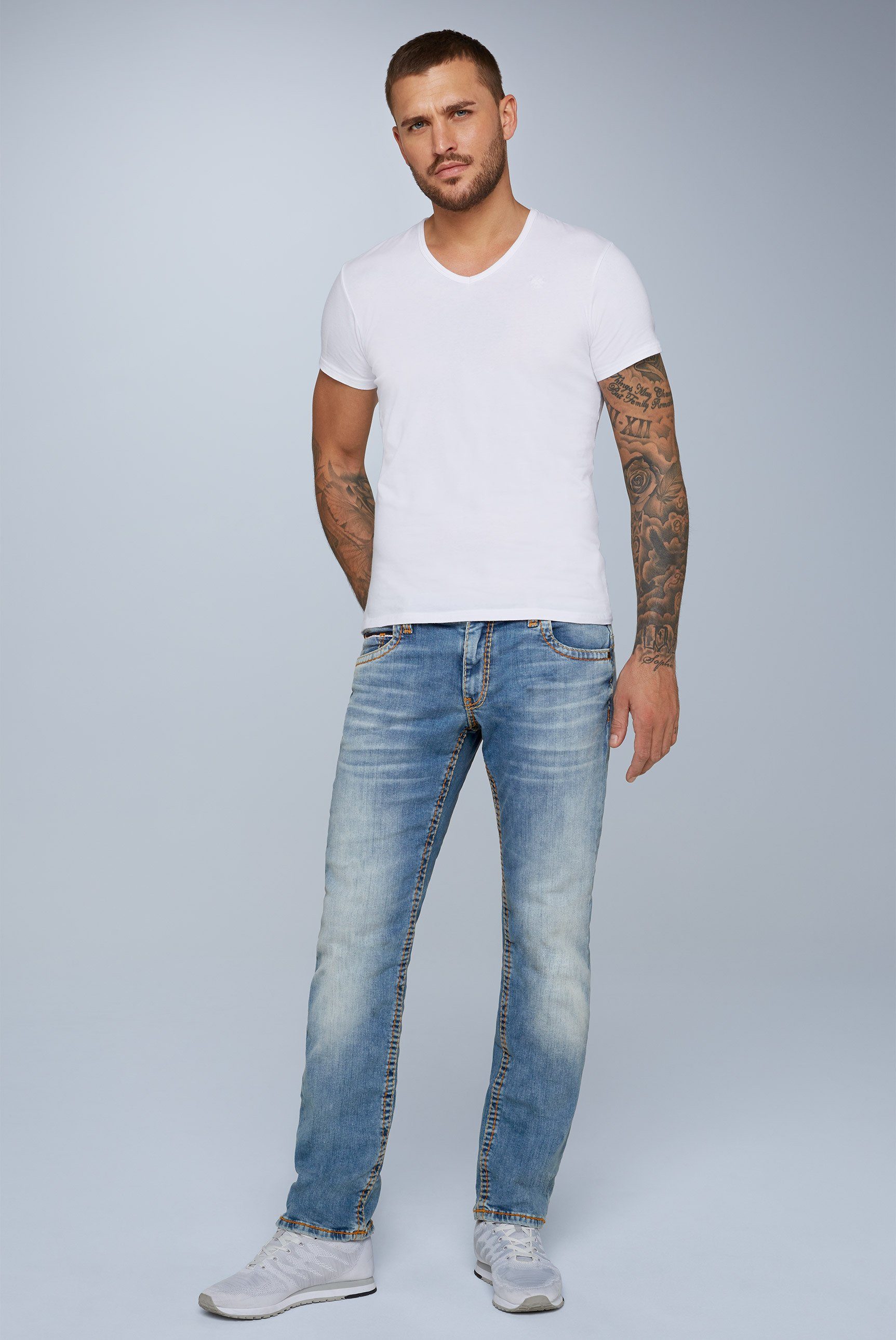 CAMP DAVID Comfort-fit-Jeans mit breiten Nähten – Bild 3 von 5