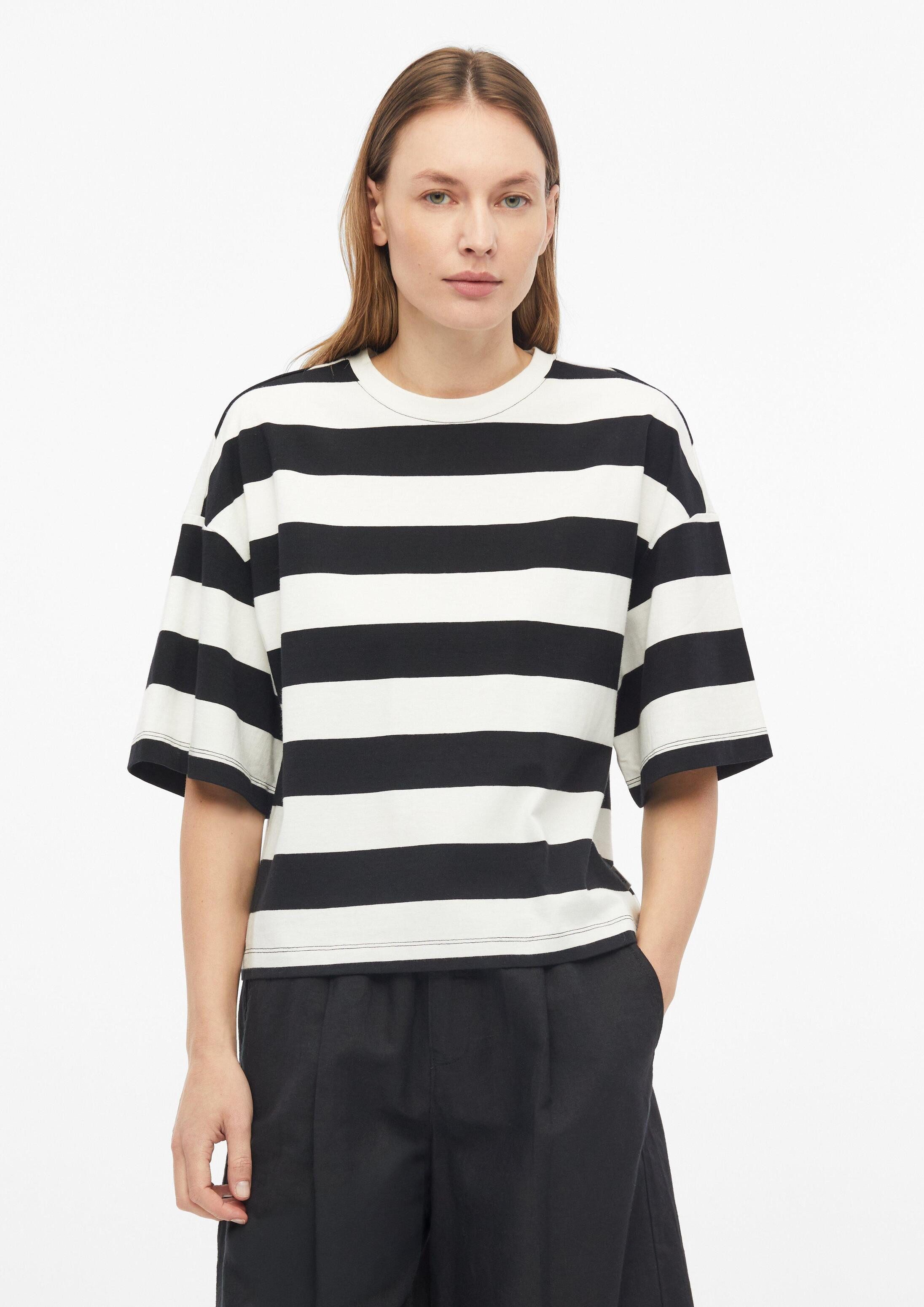 s.Oliver Kurzarmshirt T-Shirt T-Shirt im Boxy Fit mit Blockstreifen