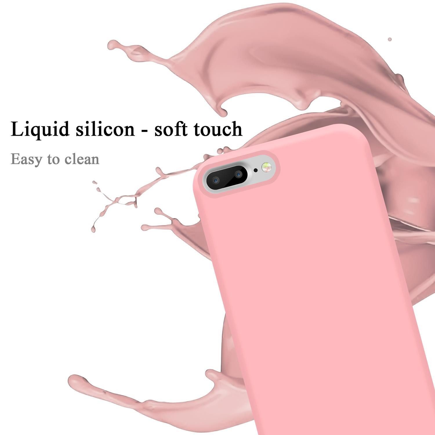 Cadorabo Handyhülle für iPhone 7 PLUS / 7S PLUS / 8 PLUS Hülle Apple iPhone 7 PLUS / 7S PLUS / 8 PLUS, Flexible Hülle TPU Silikon Schutzhülle Back Cover Case