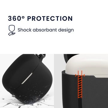 kwmobile Kopfhörer-Schutzhülle Hülle für Bose QuietComfort Earbuds II, Silikon Schutzhülle Etui Case Cover für In-Ear Headphones