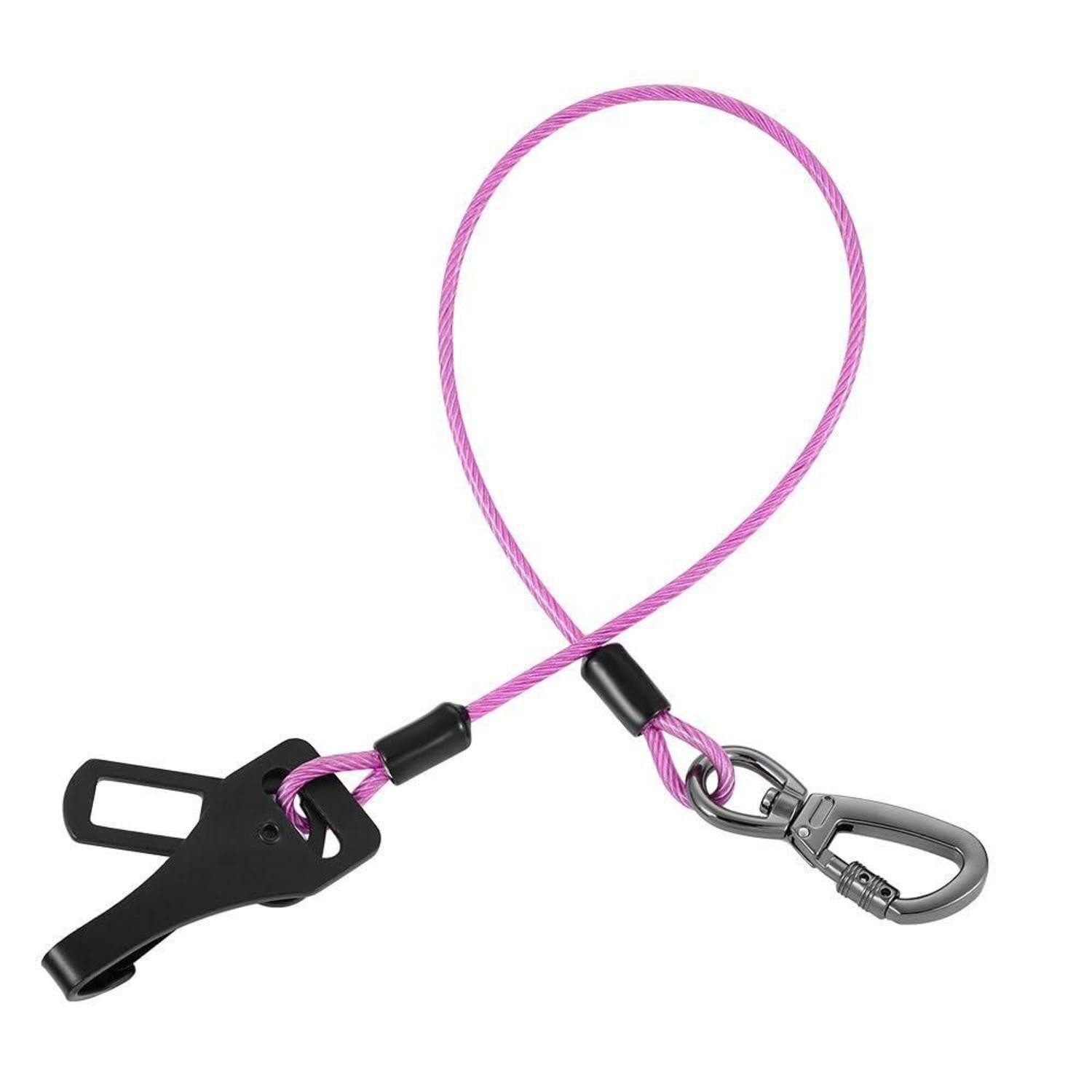 LuxusKollektion Autohundegeschirr Hunde Sicherheitsgurt Anschnallgurt Auto 16 inch 40 CM Lila