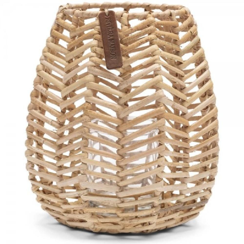 Kerzenhalter Kerzenhalter Votive Hexagon Rustic Rattan (21,5cm)