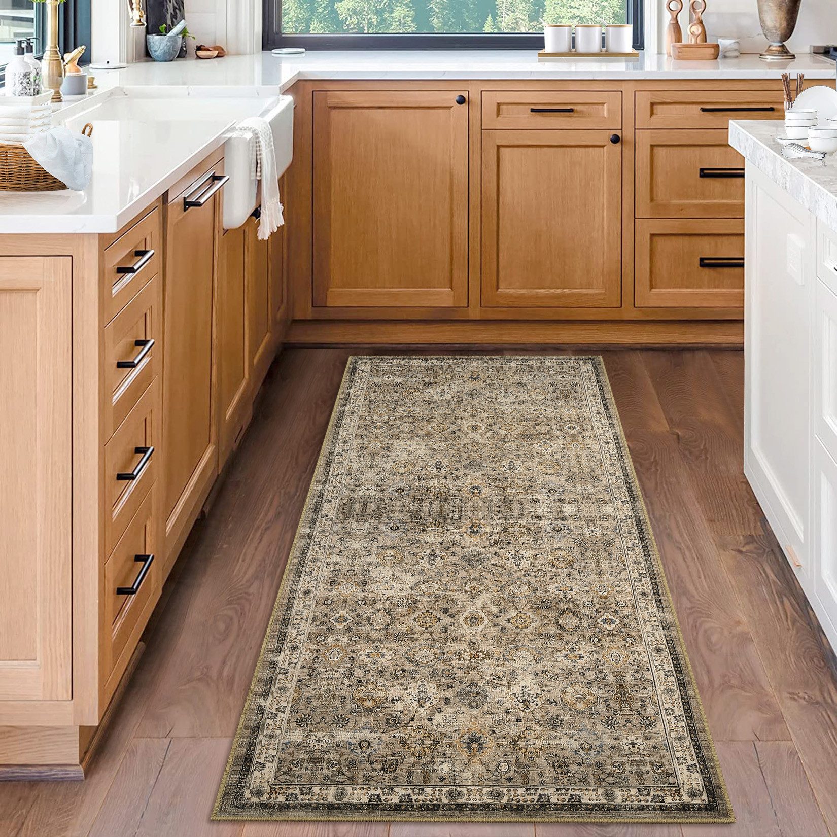 GarveeMore Teppich Wohnzimmer Vintage Waschbarer Teppiche für Schlafzimmer günstig online kaufen