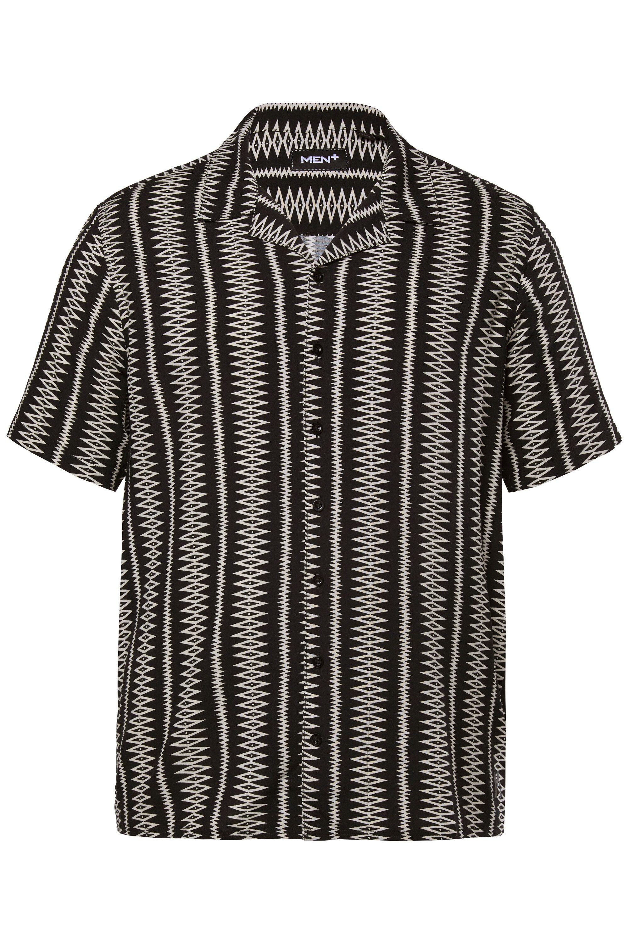 Men Plus Kurzarmhemd Men+ Viskose-Hemd Halbarm günstig online kaufen