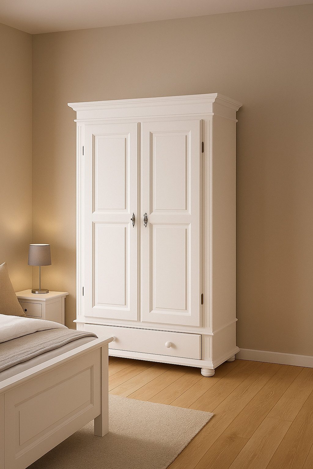 bv-vertrieb Mehrzweckschrank Kleiderschrank Mehrzweckschrank Fichte weiss G günstig online kaufen