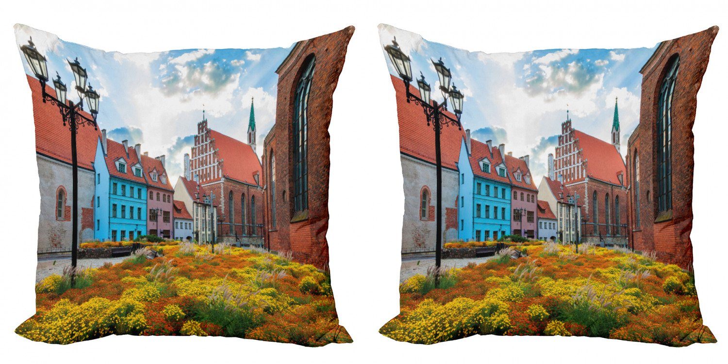 Riga Lettland Digitaldruck, Kissenbezüge Modern Stück), Accent Doppelseitiger Old viktorianisch Abakuhaus City (2