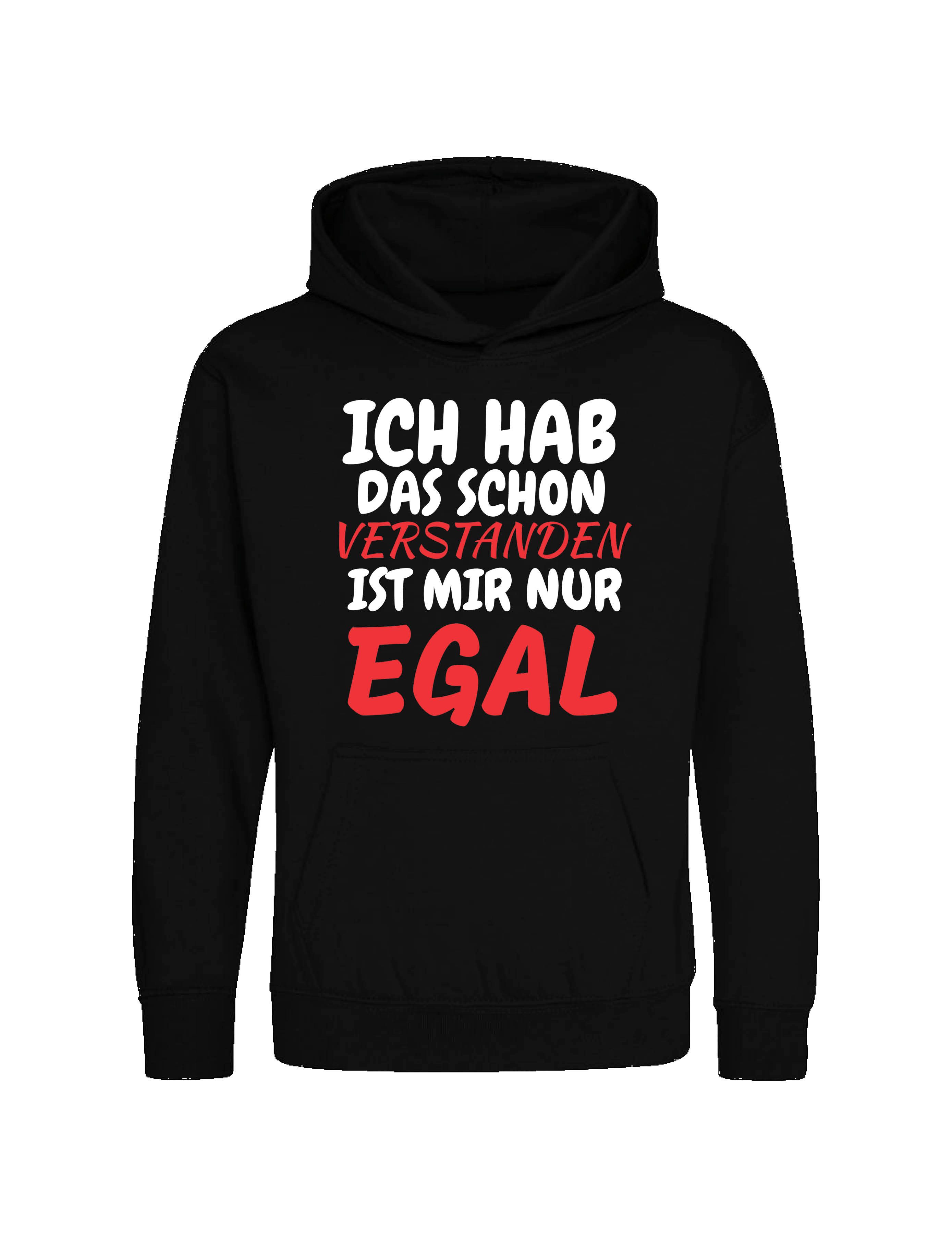 Youth Designz Kapuzenpullover Verstanden Egal Kinder Hoodie Pullover mit witzigen Aufdruck Statement mit lustigen Print für Jungen und Mädchen als Geschenk