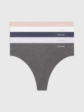 Calvin Klein Underwear Tanga 5 PACK THONG (MID-RISE) (Packung, 5-St., 5er-Pack) mit Logo-Print an der Hüfte