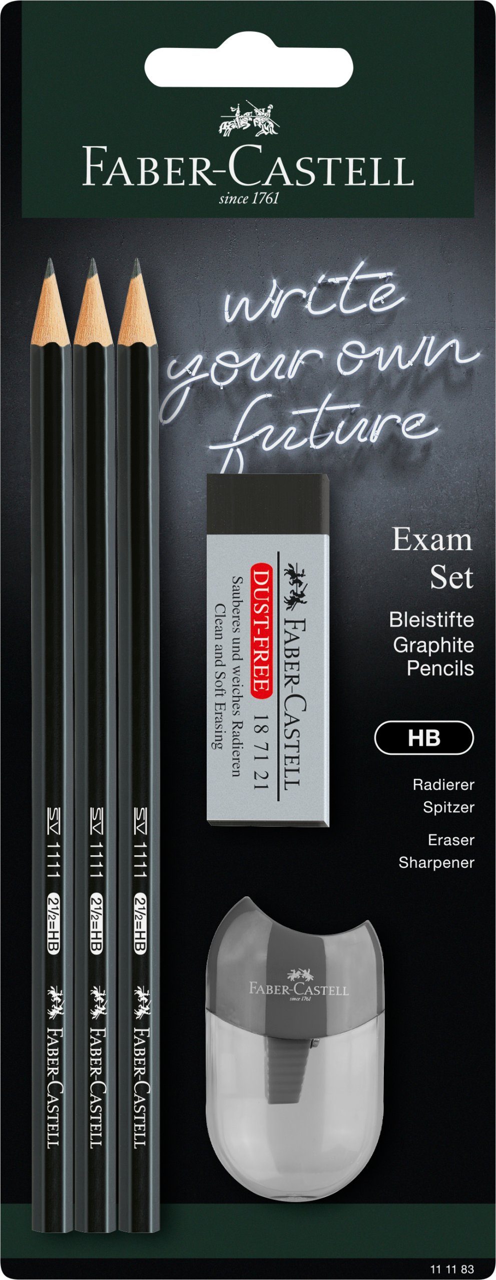 Faber-Castell Bleistift Bleistift 1111 Exam Set BK