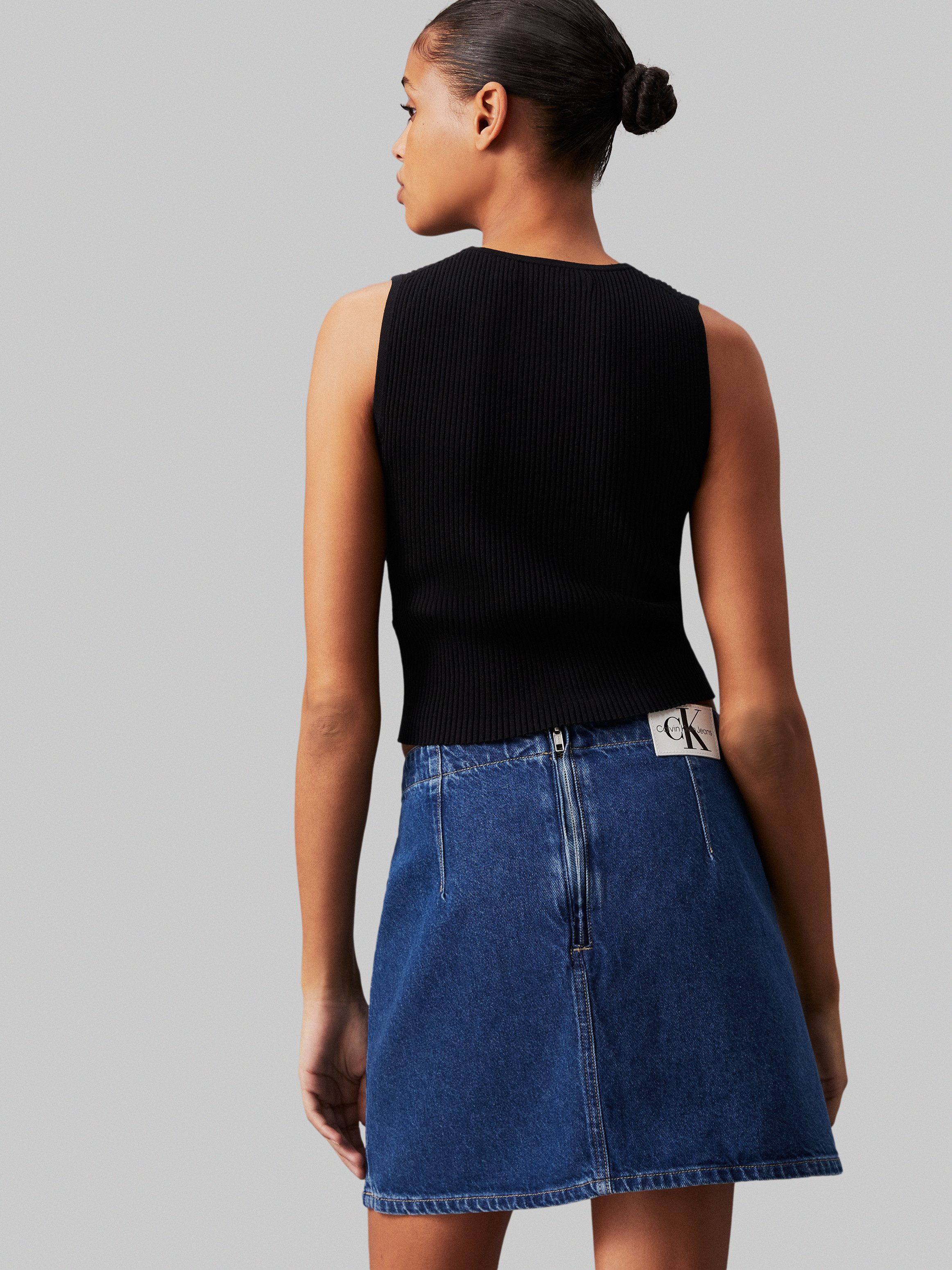 Calvin Klein Jeans Pullunder WOVEN LABEL günstig online kaufen