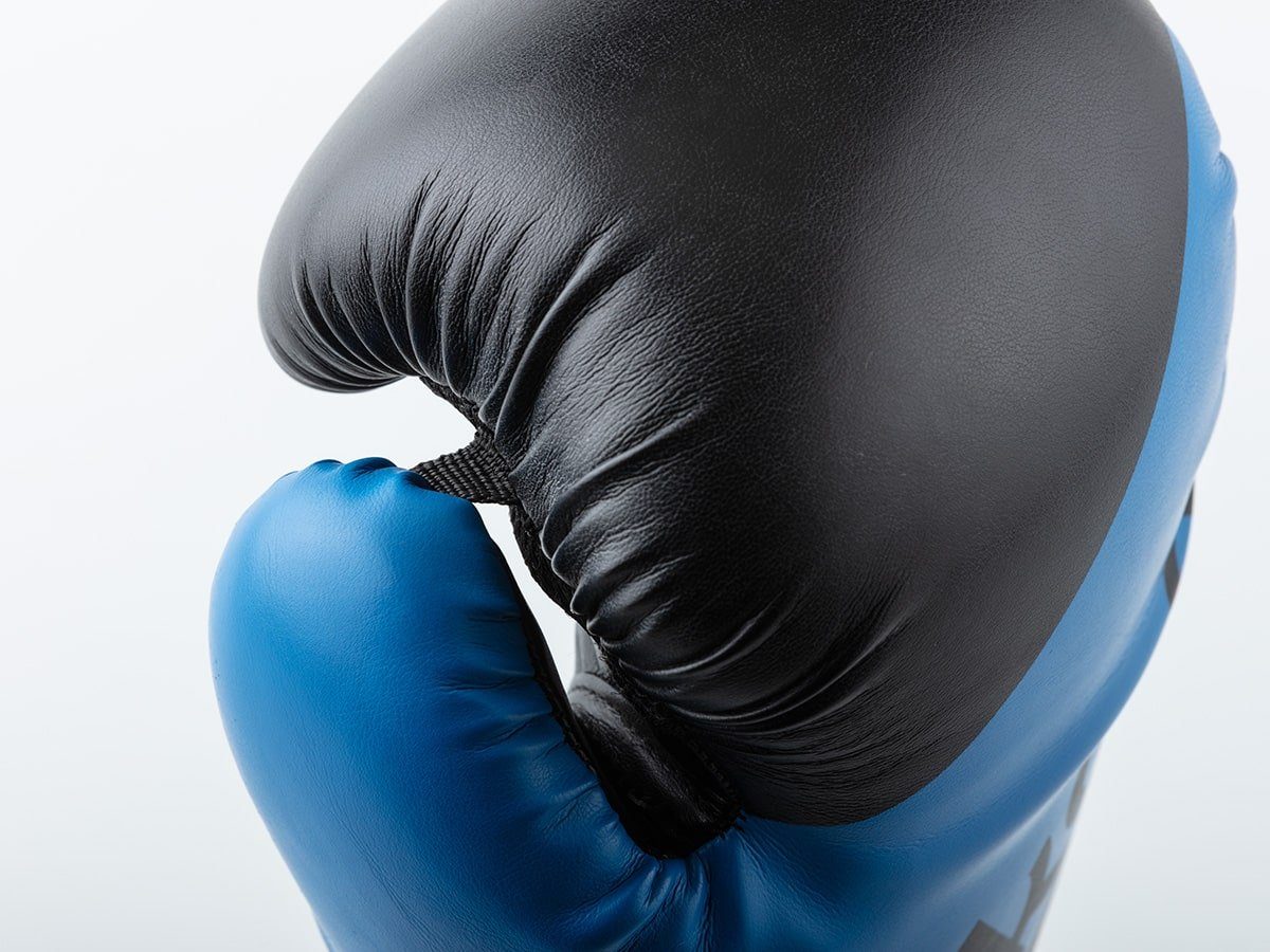 Boxhandschuhe Boxing Blau Frauen Gloves (mit Robuste und Skandika Tasche), für Männer